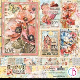 CB BLOK PAPIERÓW SCRAP.30x30cm /12szt Majestic Dream