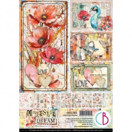 CB BLOK PAPIERÓW SCRAP.A4/9szt Majestic Dream