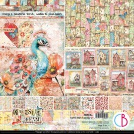 CB BLOK PAPIERÓW SCRAP.30x30cm /8szt Majestic Dream