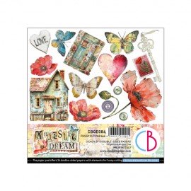 CB BLOK PAPIERÓW SCRAP.15x15cm /24szt Majestic Dream