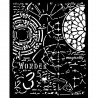 STAMPERIA SZABLON 3D 20x25 cm MASTER OF MAGIC GOTYK