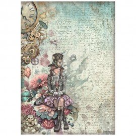 STAMPERIA PAPIER RYŻOWY A4 MASTER OF MAGIC LADY