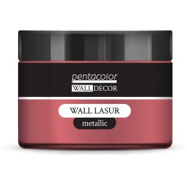 PENTART WALL DECOR LASUR 150ml METALIC PERŁOWY RÓŻOWY