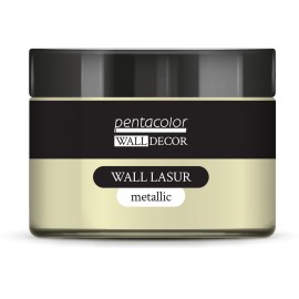 PENTART WALL DECOR LASUR 150ml METALIC PERŁOWY BIAŁY