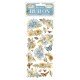STAMPERIA RUB-ON TRANSFER 10x HIDDEN GROVE KWIATY I MOTYL