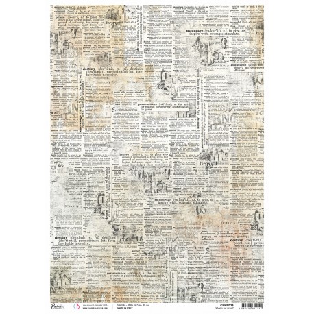 CB PAPIER RYŻOWY A3 Cabinet of What's the news?