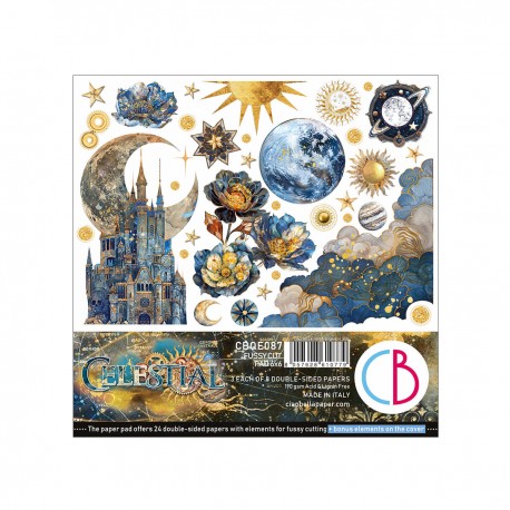 CB BLOK PAPIERÓW SCRAP.15x15cm /24szt Celestial