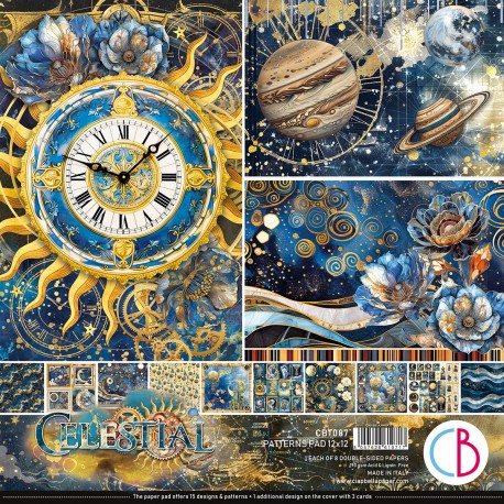 CB BLOK PAPIERÓW SCRAP.30x30cm /8szt Celestial