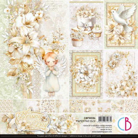 CB BLOK PAPIERÓW SCRAP.30x30cm /12szt Blessing day