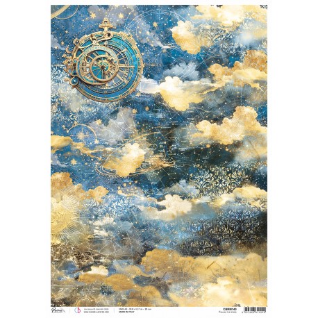 CB PAPIER RYŻOWY A3 Celestial Follow the stars