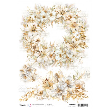 CB PAPIER RYŻOWY A4 Blessing D Tangle of lilies
