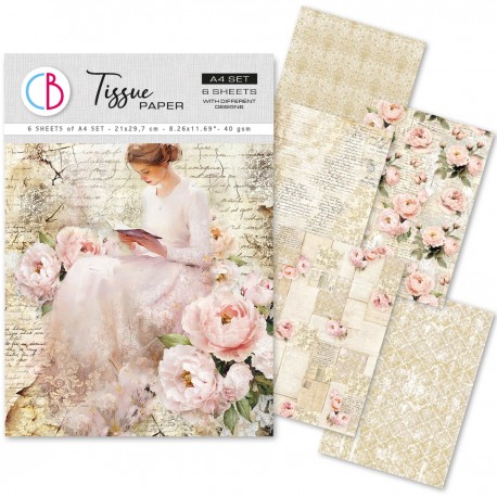 CB PAPIER A4 MIX6szt HOME DECO 40g Timeless Love
