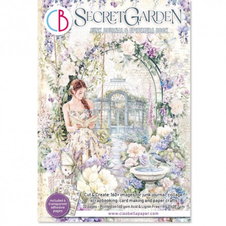 CB EPHEMERA BOOK A4 SECRET GARDEN (32szt)
