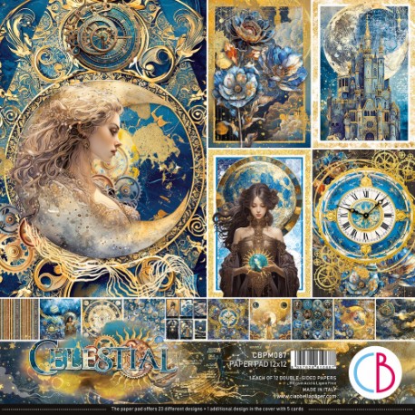 CB BLOK PAPIERÓW SCRAP.30x30cm /12szt Celestial