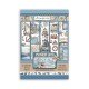STAMPERIA PAPIER WASHI A5 8szt SILENT SEA