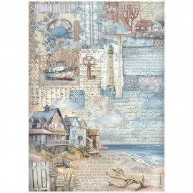 STAMPERIA PAPIER RYŻOWY A4 SILENT SEA KRAJOBRAZ