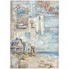 STAMPERIA PAPIER RYŻOWY A4 SILENT SEA KRAJOBRAZ