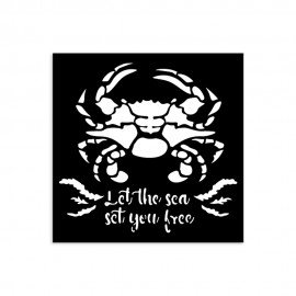STAMPERIA SZABLON 3D 12x12 cm SILENT SEA KRAB