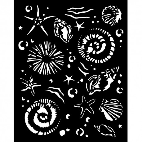 STAMPERIA SZABLON 3D 20x25 cm SILENT SEA ROZGWIAZDA