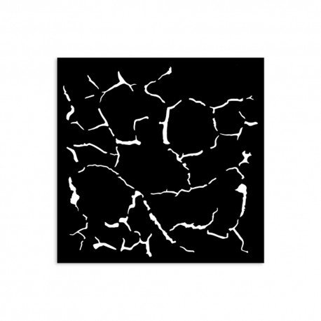 STAMPERIA SZABLON 3D 12x12 cm SILENT SEA SPĘKANIA WZÓR