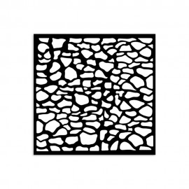 STAMPERIA SZABLON 3D 12x12 cm SILENT SEA KAMIENNY WZÓR