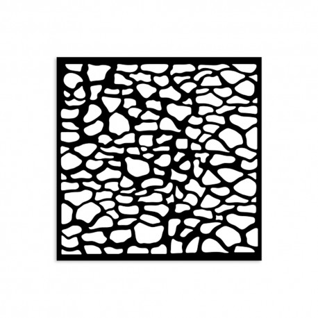 STAMPERIA SZABLON 3D 12x12 cm SILENT SEA KAMIENNY WZÓR
