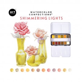 PRIMA WATERCOLOR SHIMMERING LI 12 KOLORÓW W METALOWYM PUDEŁKU