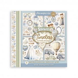 STAMPERIA NAKLEJKI 165x165 4szt TIMELESS