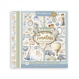 STAMPERIA NAKLEJKI 165x165 4szt TIMELESS