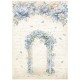 STAMPERIA PAPIER RYŻOWY A4 TIMELESS KWIATOWA PERGOLA