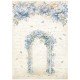 STAMPERIA PAPIER RYŻOWY A4 TIMELESS KWIATOWA PERGOLA
