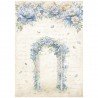 STAMPERIA PAPIER RYŻOWY A4 TIMELESS KWIATOWA PERGOLA
