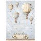 STAMPERIA PAPIER RYŻOWY A4 TIMELESS BALONY