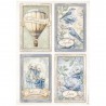 STAMPERIA PAPIER RYŻOWY A4 TIMELESS 4 KARTY