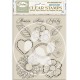 STAMPERIA STEMPEL AKRYLOWY 14x18cm TIMELESS KWIATY SERCA