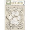 STAMPERIA STEMPEL AKRYLOWY 14x18cm TIMELESS KWIATY SERCA