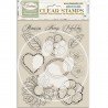 STAMPERIA STEMPEL AKRYLOWY 14x18cm TIMELESS KWIATY SERCA