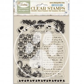 STAMPERIA STEMPEL AKRYLOWY 14x18cm TIMELESS TŁA