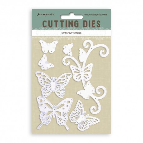 STAMPERIA-WYKROJNIKI A6 ZAKRĘCONE MOTYLE