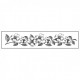 STAMPERIA STEMPEL KAUCZUKOWY 4x18 cm KWIATY BORDIURA
