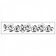 STAMPERIA STEMPEL KAUCZUKOWY 4x18 cm KWIATY BORDIURA