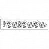 STAMPERIA STEMPEL KAUCZUKOWY 4x18 cm KWIATY BORDIURA