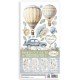 STAMPERIA-ZESTAW 4szt PAPIER NACIĘTY 15x30cm TIMELESS