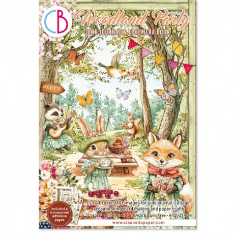 CB EPHEMERA BOOK A4 WOODLAND PARTY (32szt)