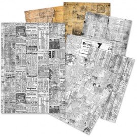 CB PAPIER A5 40g ZESTAW 24szt NEWSPAPERS