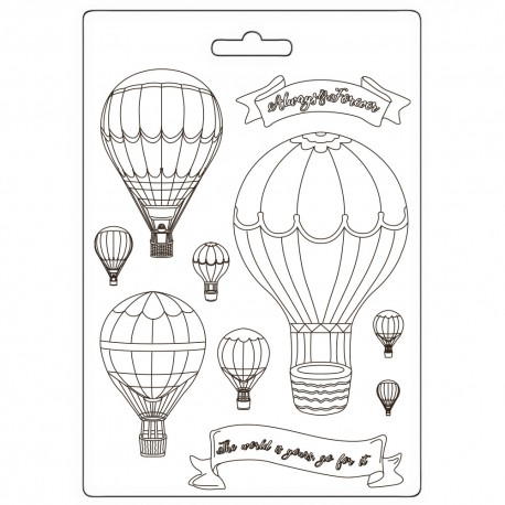 STAMPERIA FOREMKA TEKSTURA A5 TIMELESS BALONY