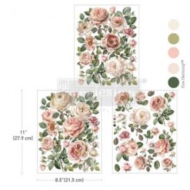 PRIMA DECOR TRANSFERS 3 CZĘŚCI MIDDY BLUSH BLOSSOMS