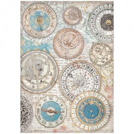 STAMPERIA PAPIER RYŻOWY A4 VENICE ZODIAK