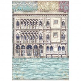STAMPERIA PAPIER RYŻOWY A4 VENICE MUZEUM PALACE
