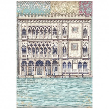 STAMPERIA PAPIER RYŻOWY A4 VENICE MUZEUM PALACE